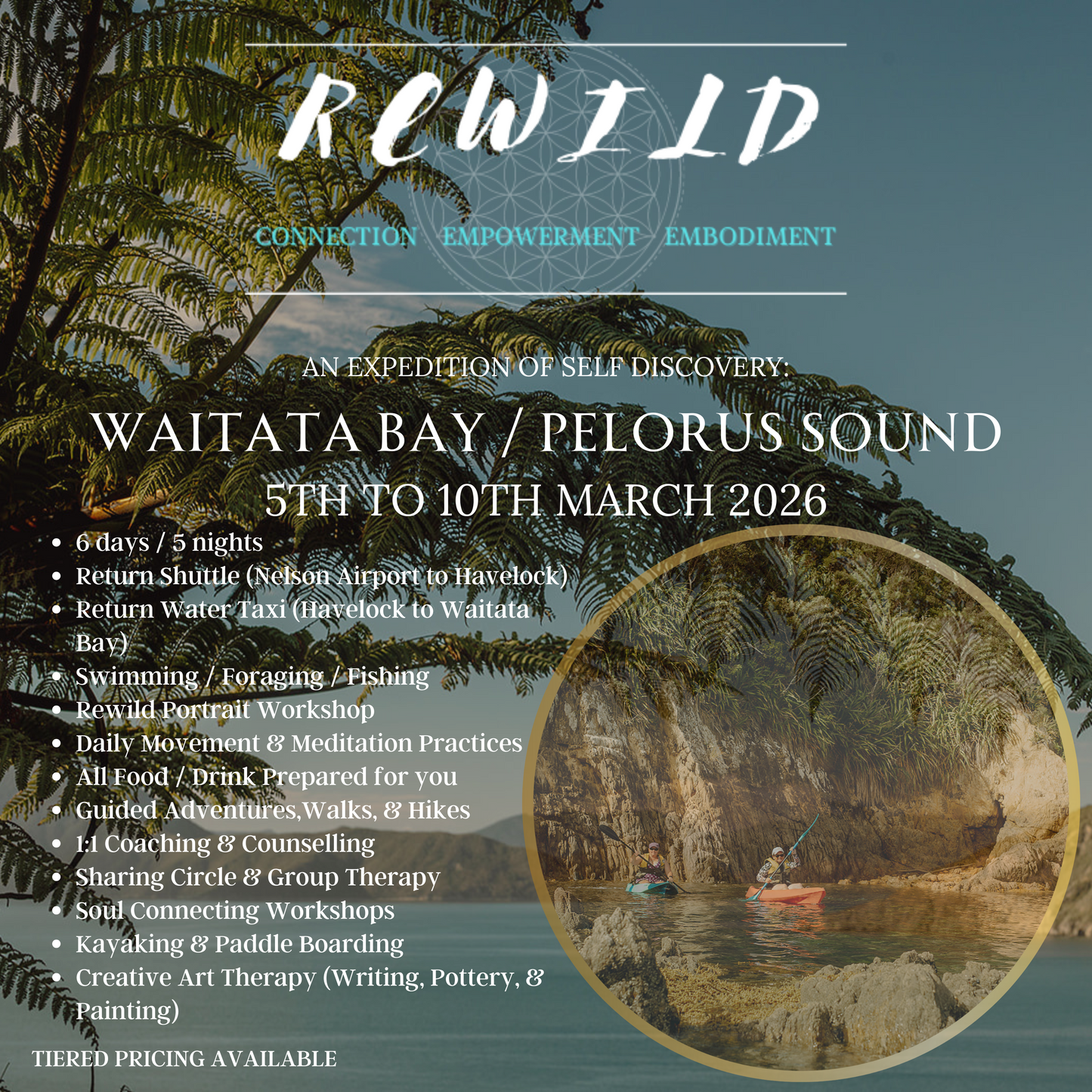 Rewild Self Discovery Expedition - Waitata Bay / Pelorus Sound (5th to 10th March 2026)