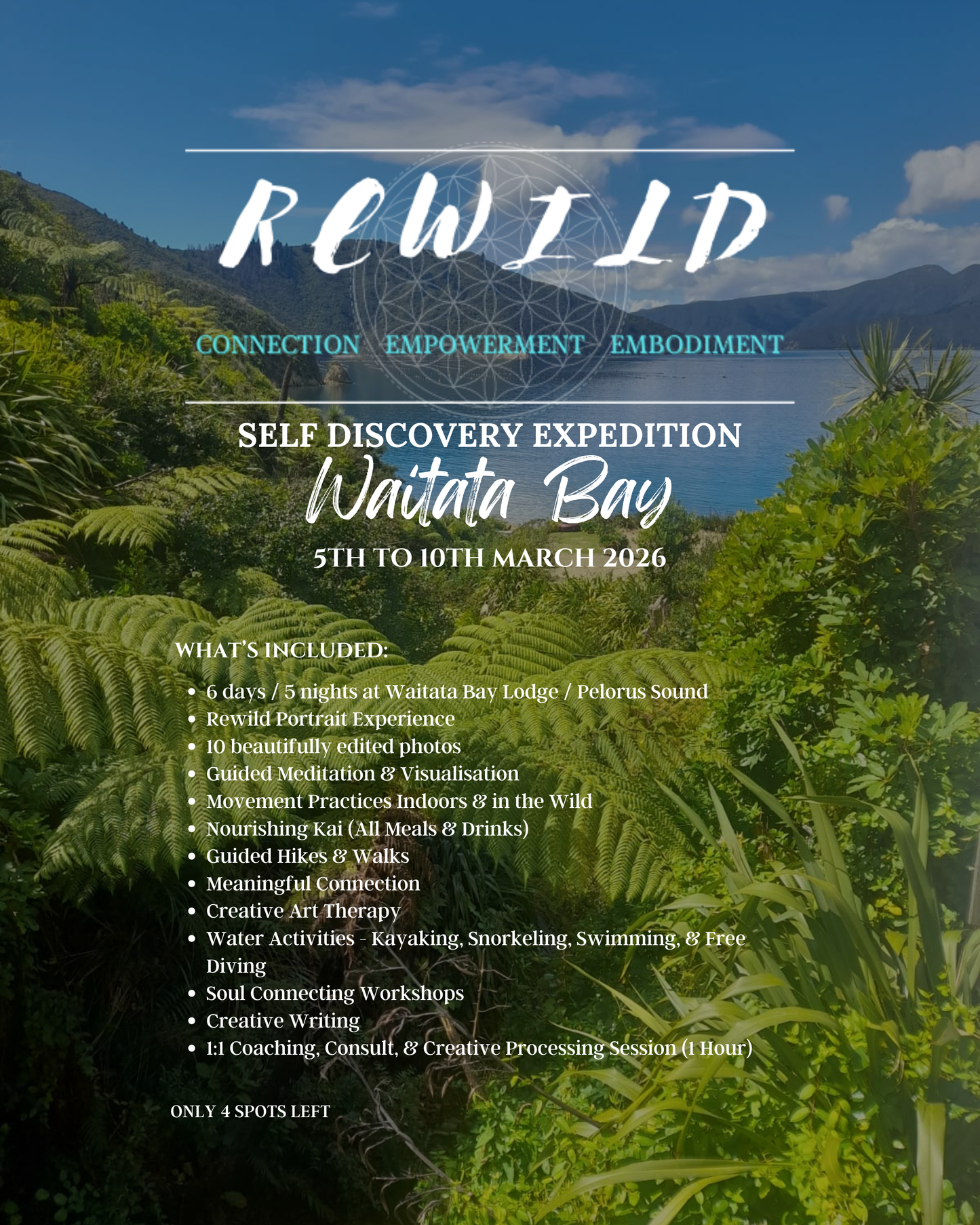 Rewild Self Discovery Expedition - Waitata Bay / Pelorus Sound (5th to 10th March 2026)