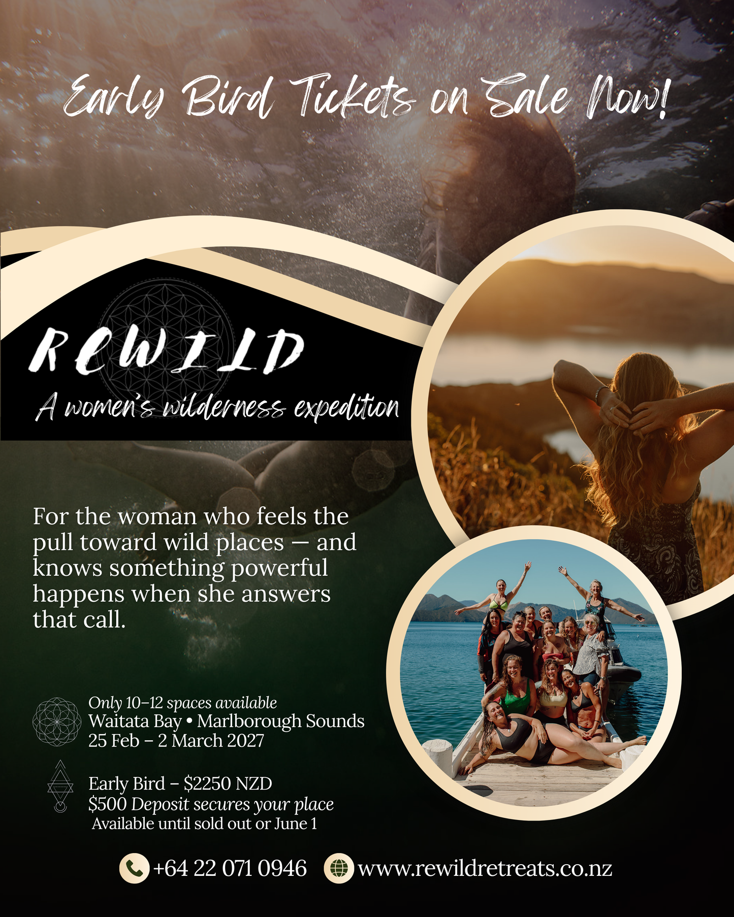 Rewild Waitata – A Women's Wilderness Expedition (25th Feb to 2nd March 2027)